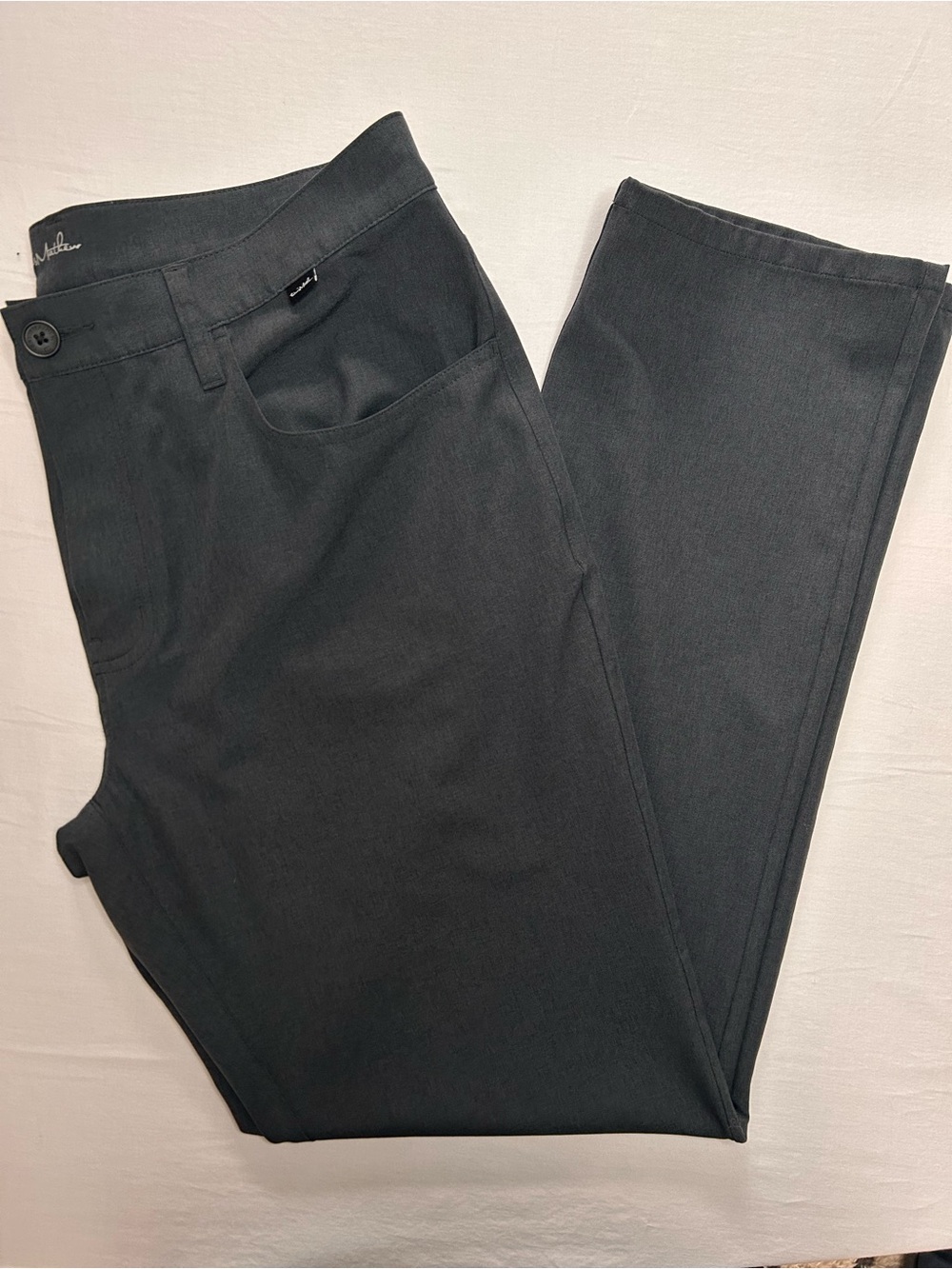 TravisMathew Gray Golf Pants Mens 36 Stretch Performance